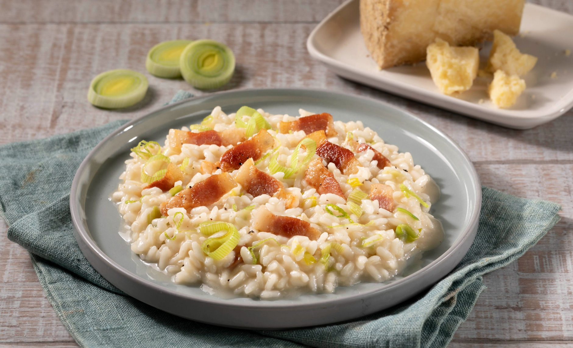 Risotto porri e castelmagno