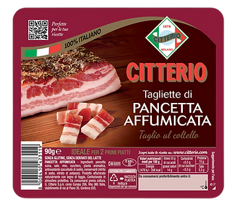 Tagliette di pancetta affumicata citterio