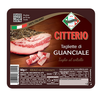 Tagliette di guanciale citterio