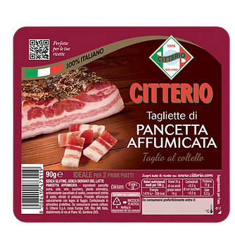 Tagliette di pancetta affumicata