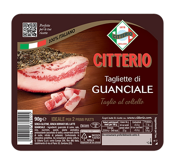 Tagliette di guanciale